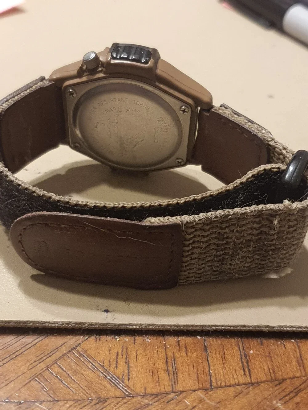 Casio Forester FT-500 Brown/Tan Nylon Men's Watch w/Date